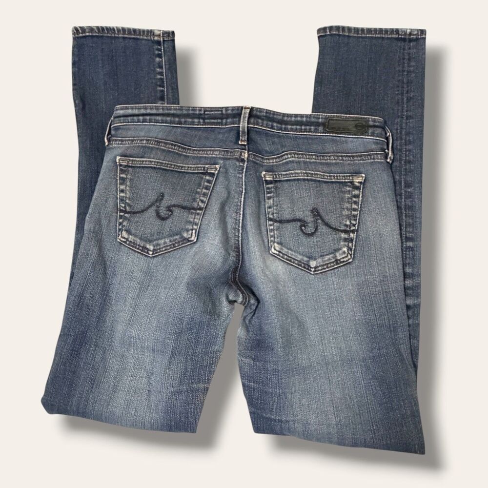Adriano Goldschmied Jeans Womens 29R The Stevie Slim Straight Distressed Blue
